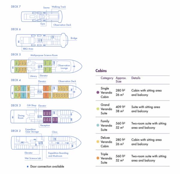 Magellan Discoverer's Deck Plan